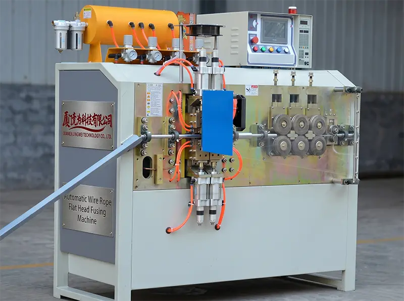 Mesin Fusing Kepala Datar Kawat Baja Otomatis WPM-60SF – Presisi Tinggi untuk Industri Kabel