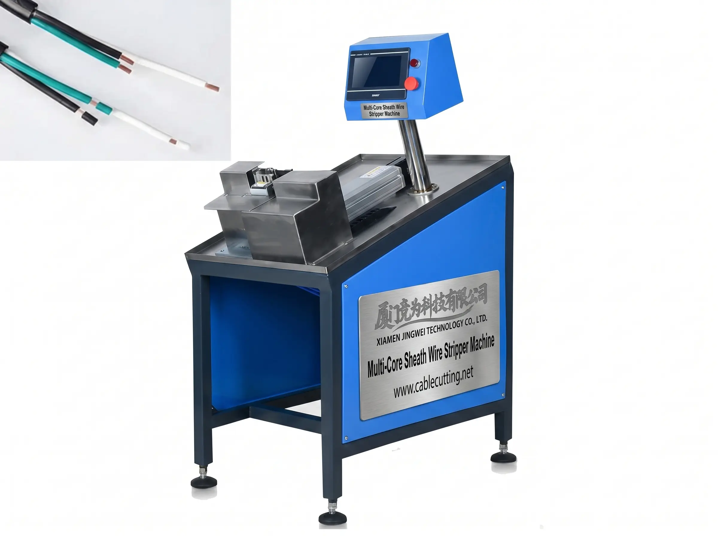 Mesin Pengupas Kabel Multi-Inti WPM-25-290 - Solusi Stripping Panjang/Pendek
