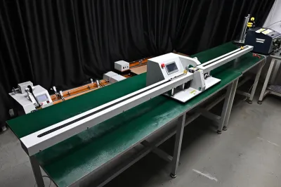 Mesin Penggulung Pita + Penarikan Kawat Dua Sisi JW-303KL-1m