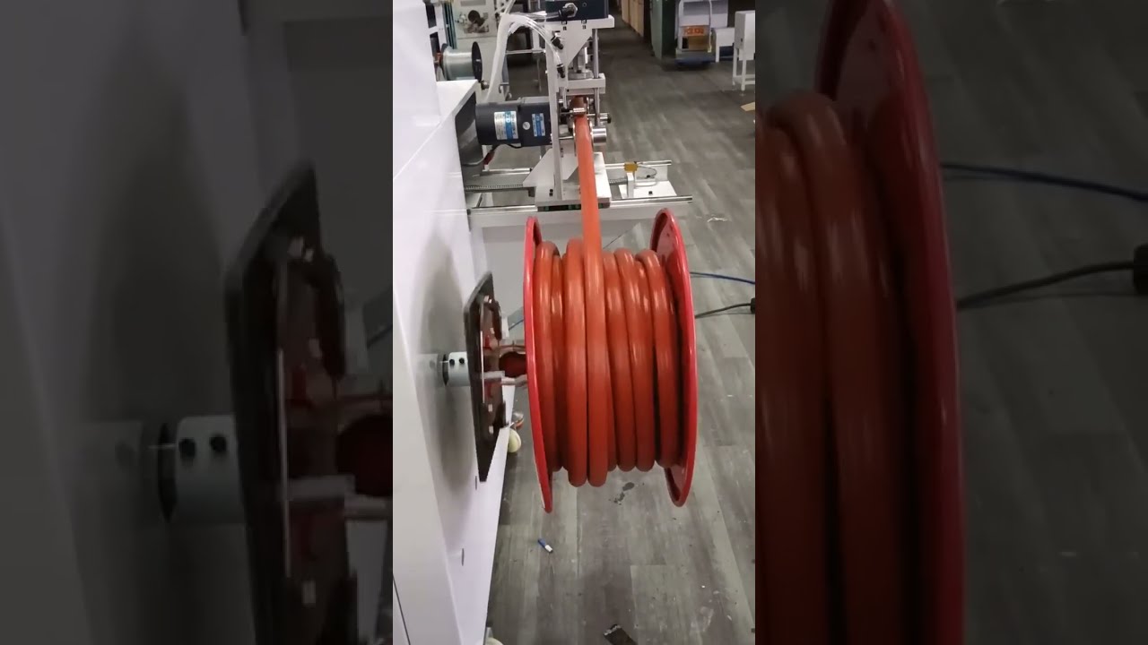 Mesin Otomatis Selang Pemadam Kebakaran: Hitung, Sortir, Potong & Gulung Kapasitas 50kg #mesin