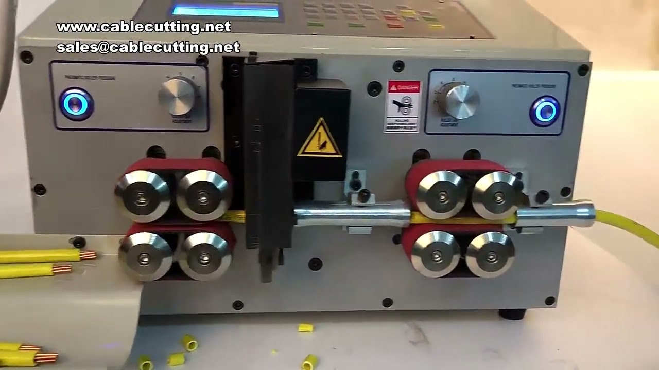 1000W 8 Wheels Wire Cable Peeling Stripping Cutting Machine Computer Automatic Wire Strip Stripping