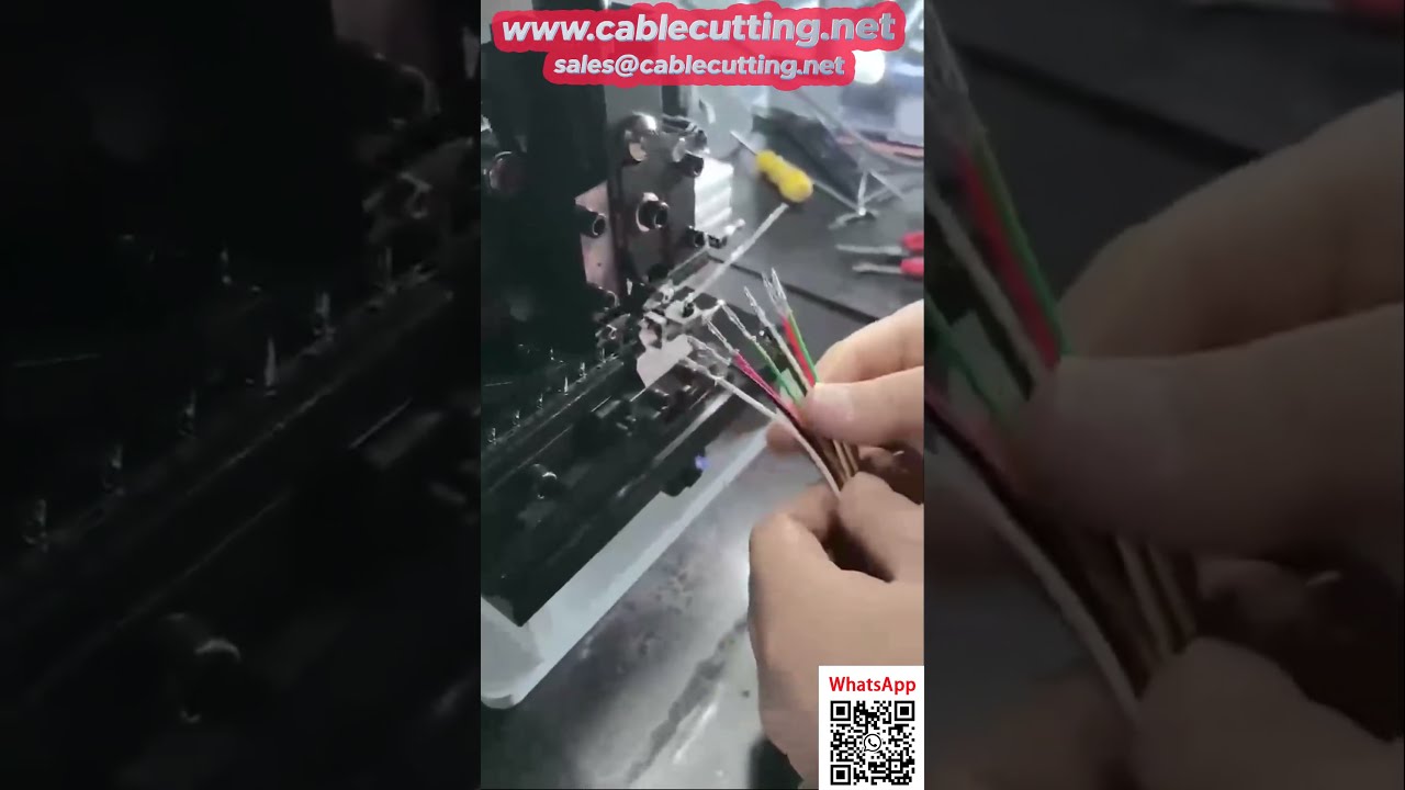 Mesin Kupas dan Crimp Kabel Semi-Otomatis All-in-One dengan Pemantau Tonase