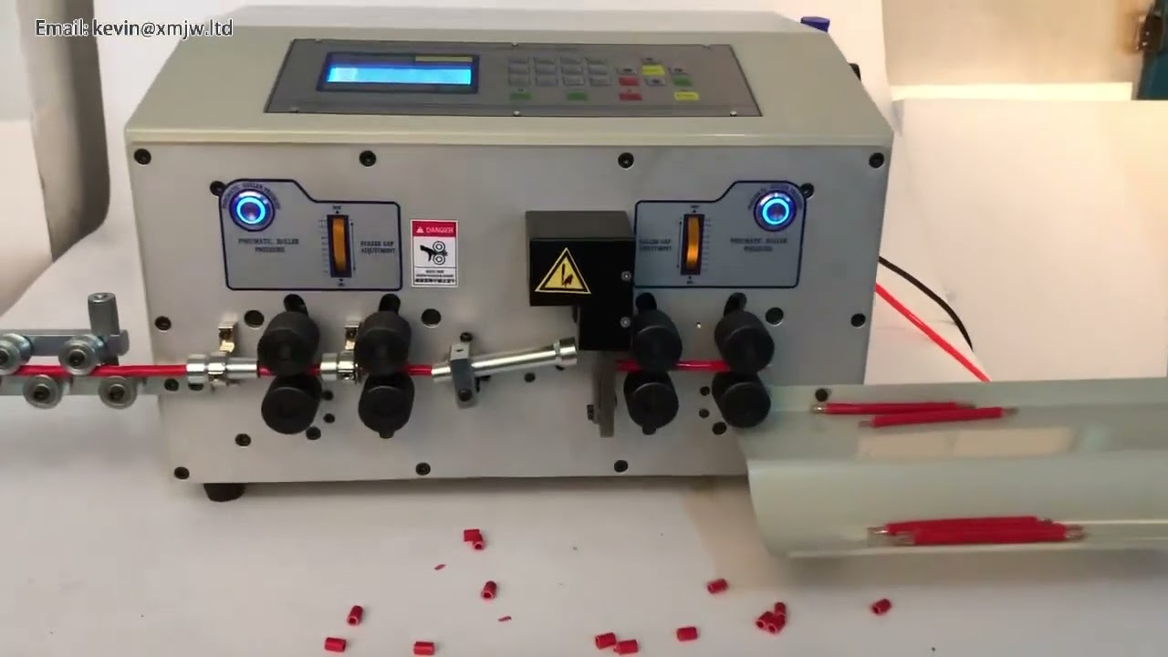 SWT508MAX1 0 2 25mm2 Automatic Wire Stripping Peeling Cutting Machine 8   6 Wheels Drive 25mm2 Cable