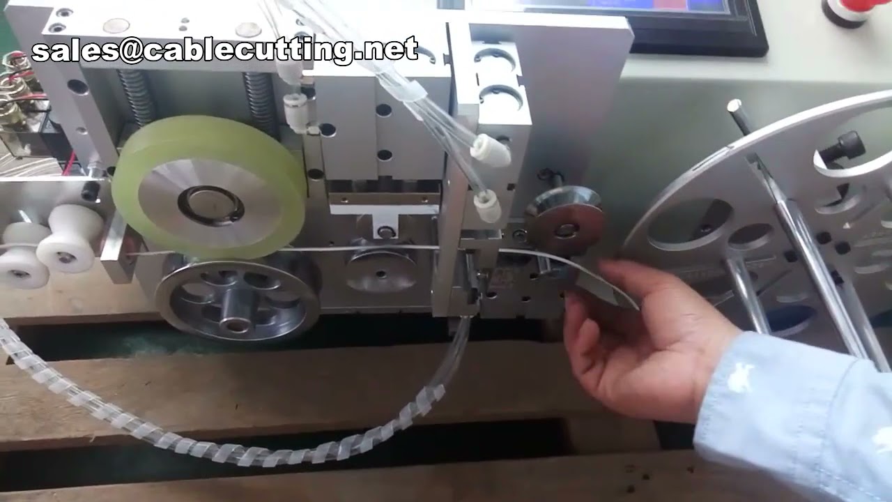 cable winding tying machine with counter meter function