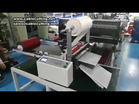 Wallpaper automatic paper cutter paper cutting machine kraft paper automatic cutting machine photo p