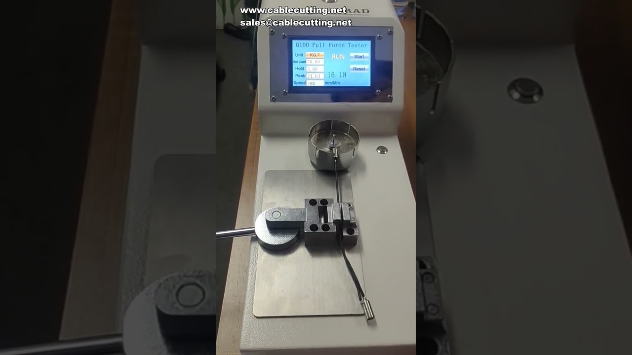 The terminal tension tester detects the pulling force of the wire harness terminal  There are 8 size