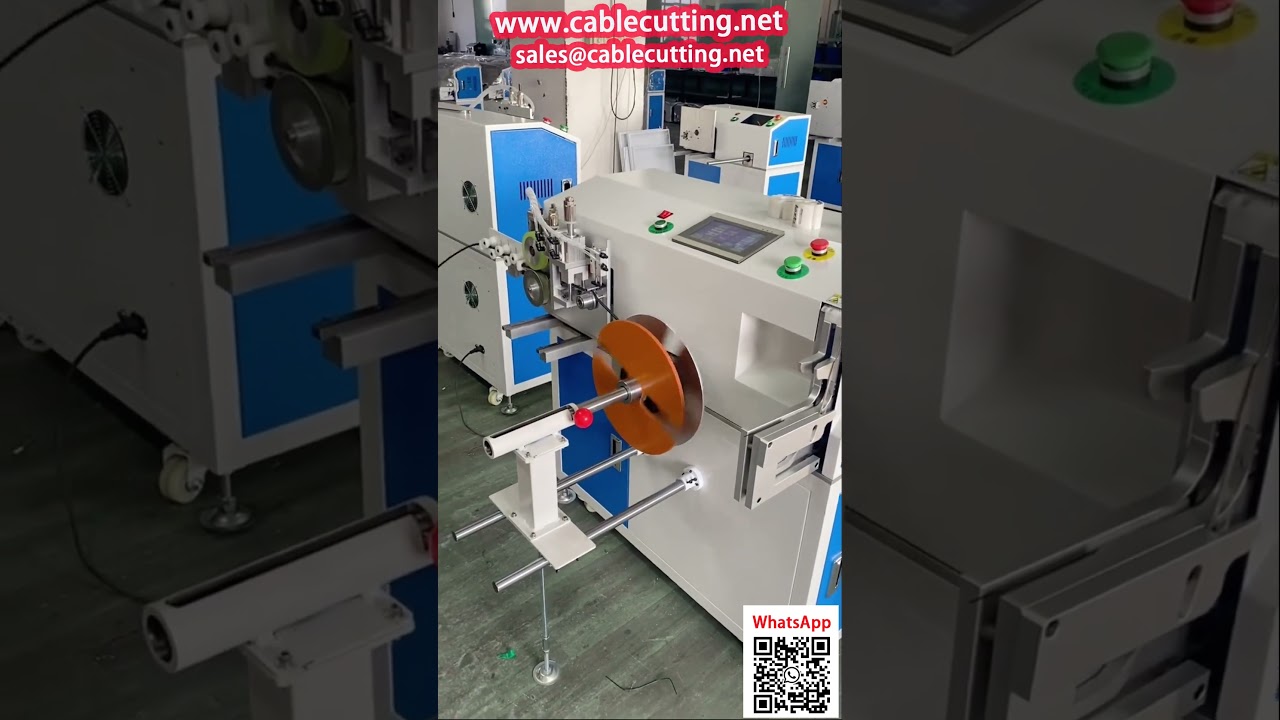 Machine Tout en Un pour Câble Gainé  Comptage, Alignement, Enroulage, Coupe, Ligaturage   Fractio