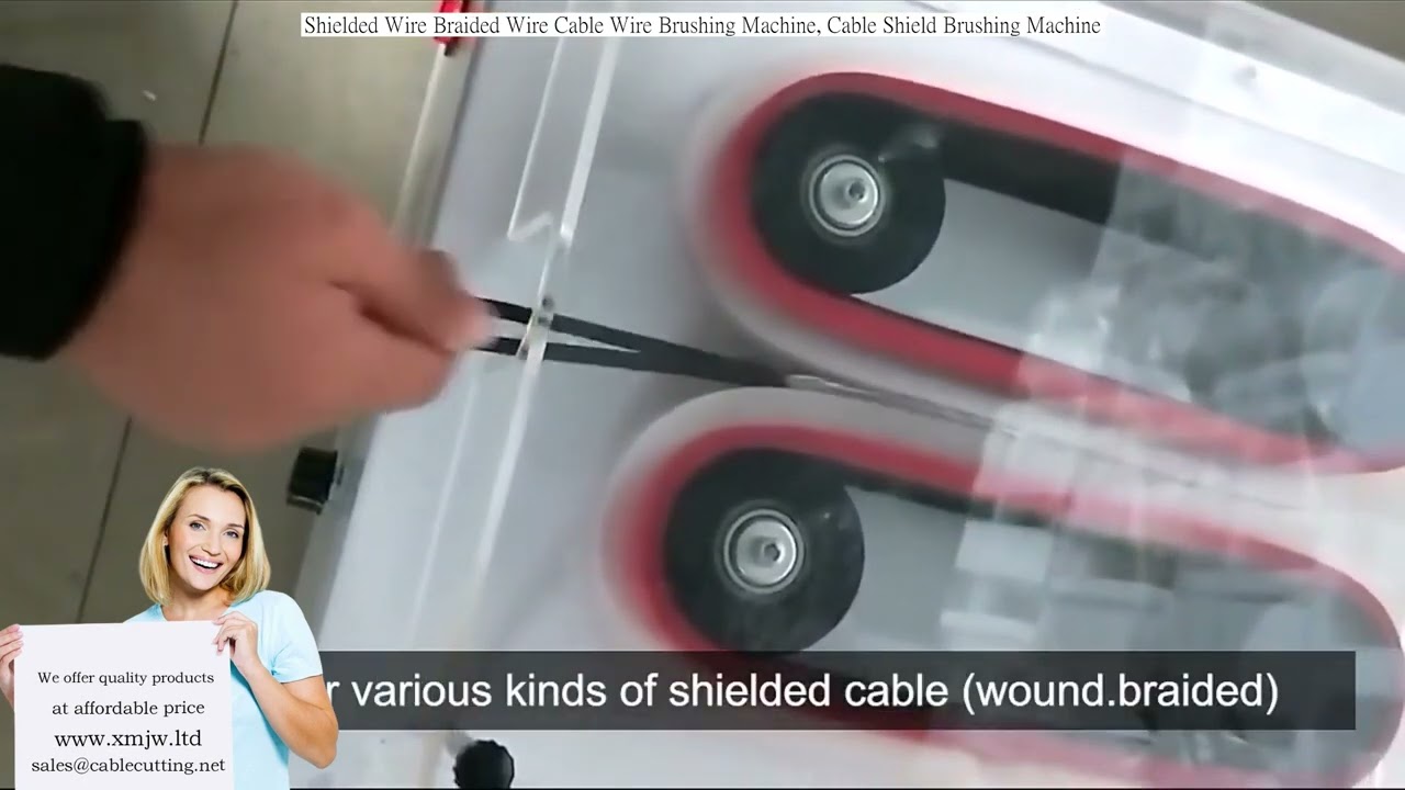 Shielded Wire Braided Wire Cable Wire Brushing Machine, Cable Shield Brushing Machine