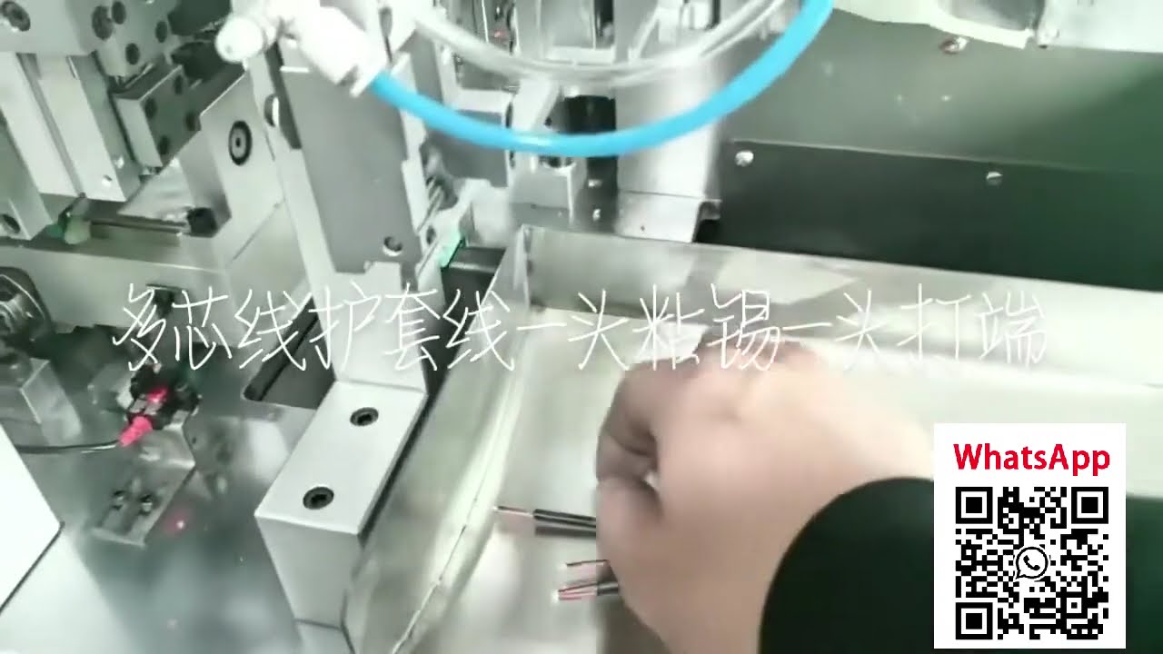 Multi Core Jacketed Cable Crimping 18mm & Tinning 15mm Machine