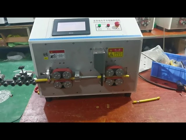 Fully Automatic Wire Stripping Machine   Power Cable Cutting & Stripping, 35mm² Max