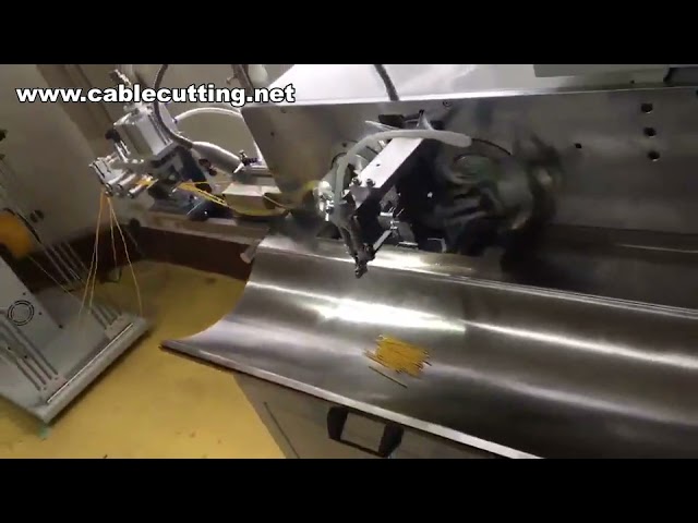 Both Ends Fully Automatic Wire Cut&strip Twisting Tinning Machine,Fully Automatic Wire Crimping Mach
