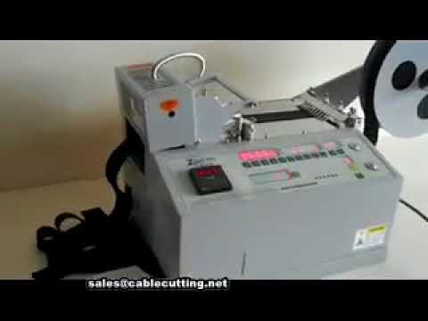 Automatic webbing tape cutting machine, with hot knife