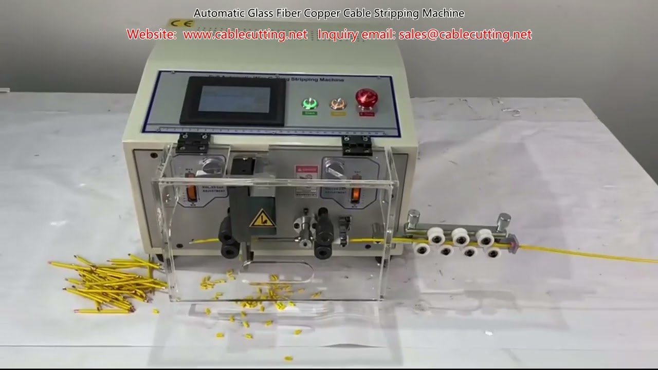 Automatic Glass Fiber Copper Cable Stripping Machine