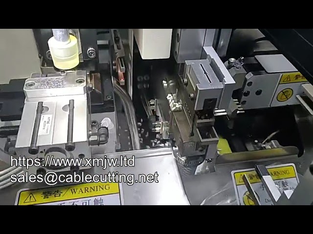 Automatic Five wire End Single head Tin Dipping Machine Wire Cutting Stripping Twisting Dipping Term