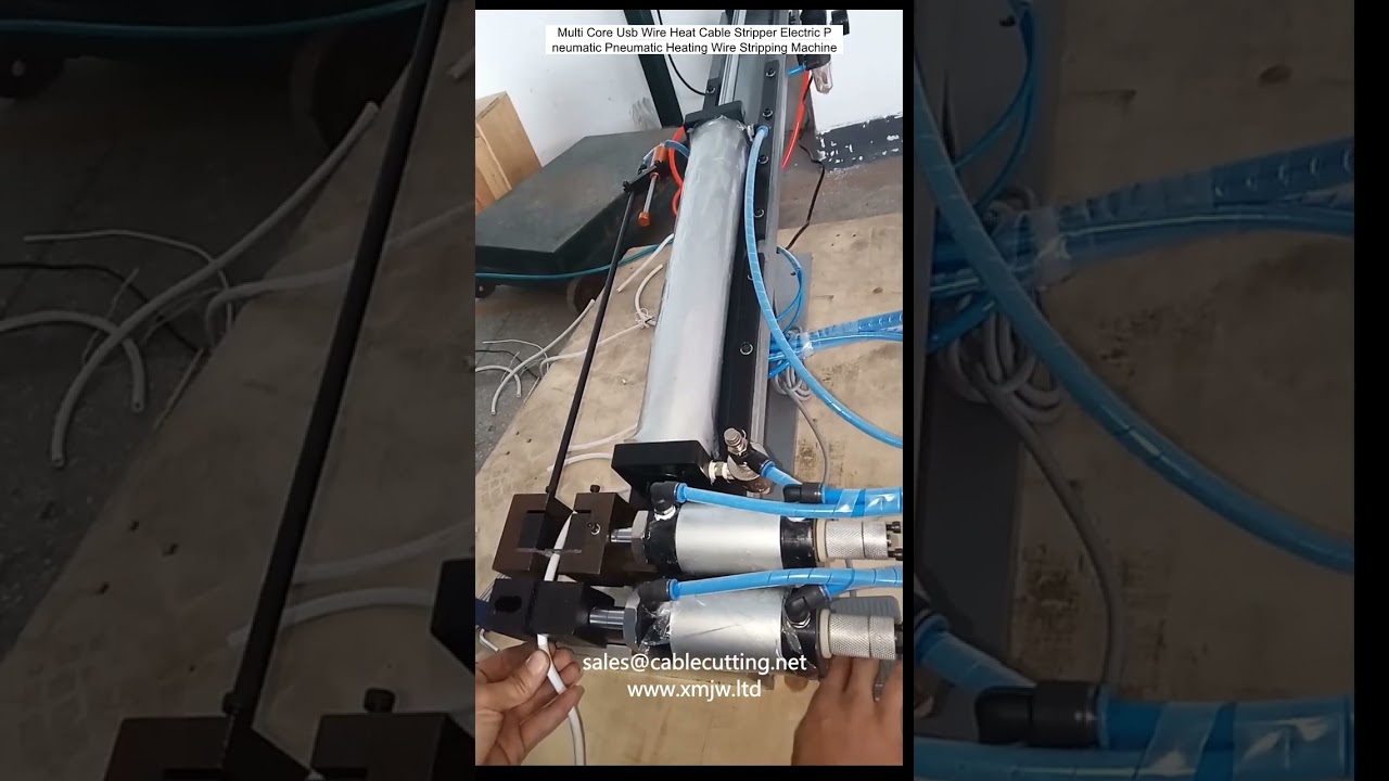 Multi Core Usb Wire Heat Cable Stripper Electric Pneumatic Pneumatic Heating Wire Stripping Machine