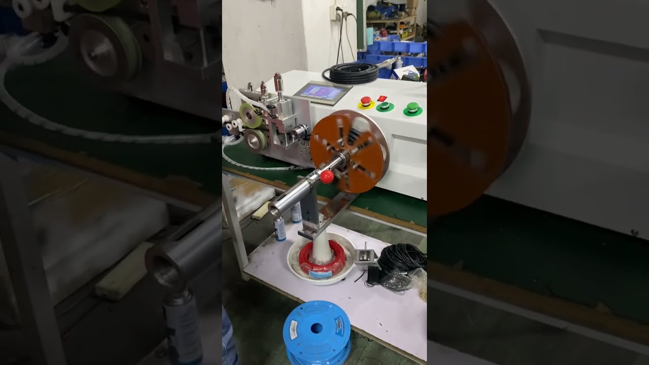 Desktop Automatic Meter Counting, Traversing, Winding, Cutting & Tying Machine for Power Cables