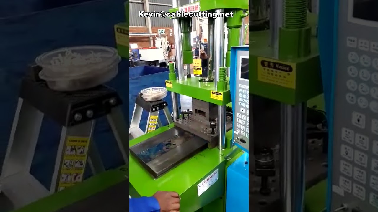 Mesin Pembuat Steker Listrik Plastik Vertikal Full Electric untuk Otomatisasi Pabrik di Indonesia
