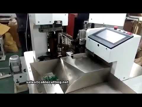 Mesin Crimping Terminal Otomatis Full Automatic untuk Kawat Pendek Double Head