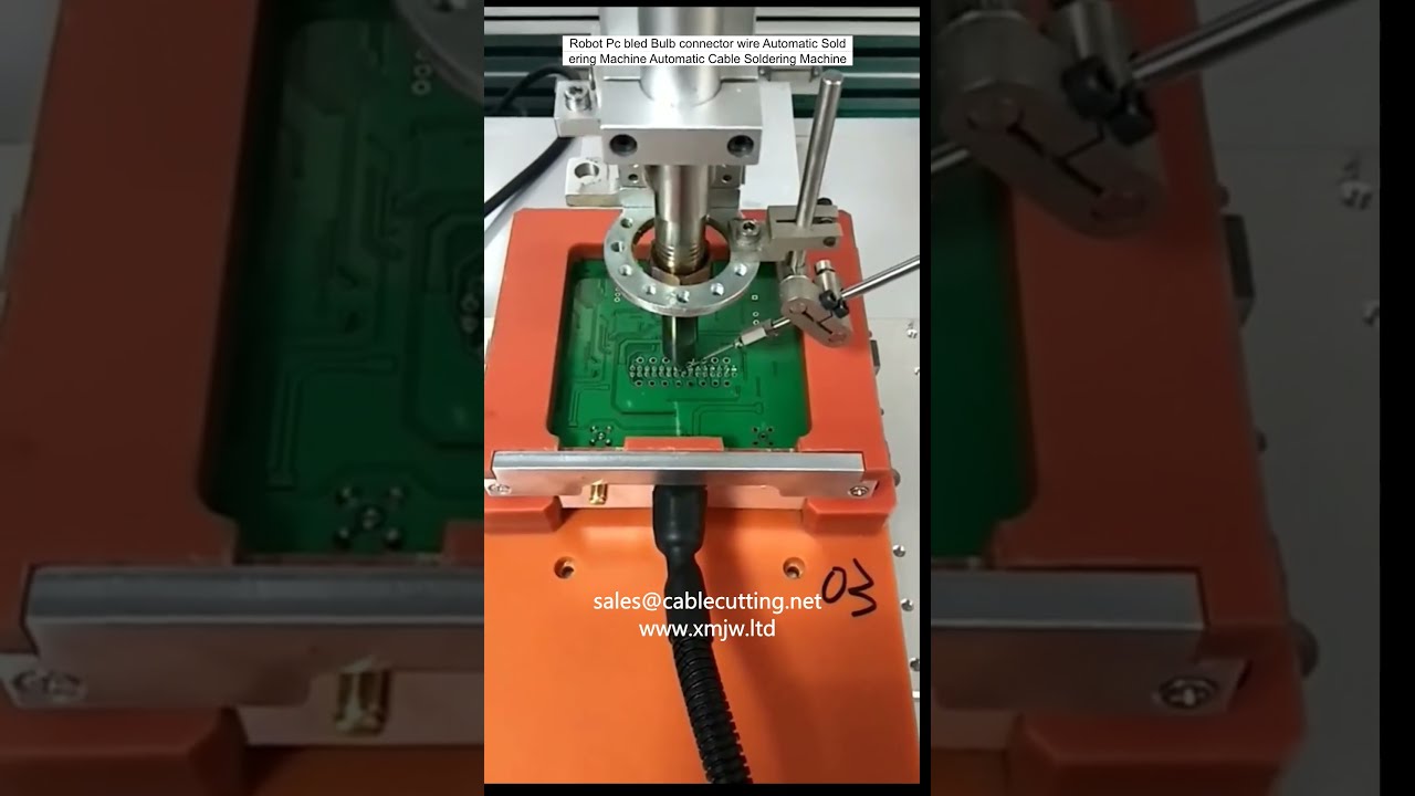 Robot Pc bled Bulb connector wire Automatic Soldering Machine Automatic Cable Soldering Machine