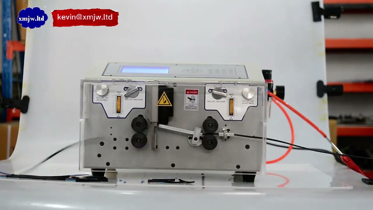 Automatic Cutting And Stripping Machine For Automotive Cable Twin Sheath 2 Cores Flat Cable