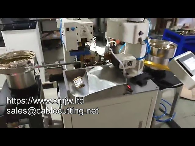 101yw Fully Automatic Bulk Cable Crimp Machine Single Wire Both Ends Cutting Stripping Crimping Mach