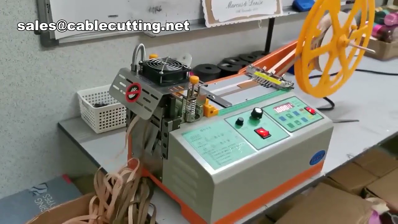 Mesin Pemotong Sabuk Otomatis Digital Hot & Cold untuk Nilon Webbing | Potong Presisi