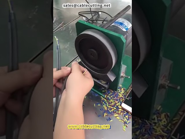 Electric control geared motor half stripping and twisting machine