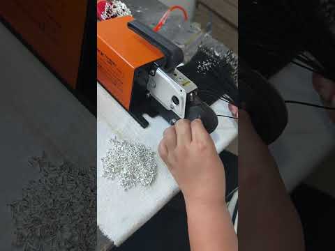 Customer Review Powerful Pneumatic Tube Terminal Crimping Machine #factory #machine