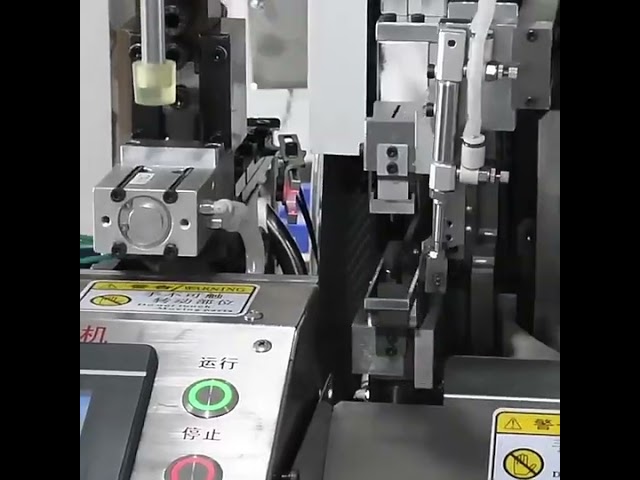 Fully Automatic Single Head Crimping & Tinning Machine   Waterproof Plug Dip Tinning #machine