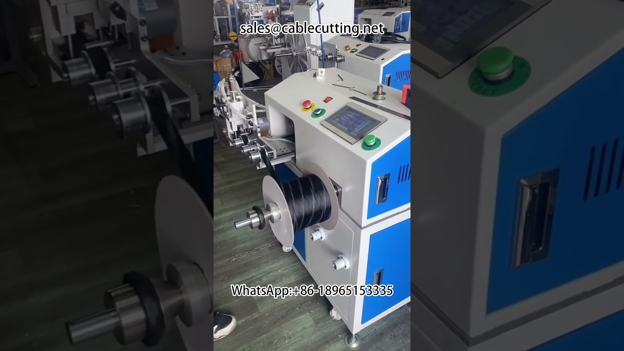 Braided Sleeve Metre Counting and Winding, Automatic Metre Counting, Cutting, Sorting and Winding Ma