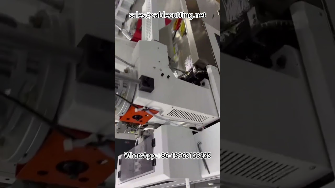 Automatic double head terminal machine #playing terminal tinning machine #harness equipment